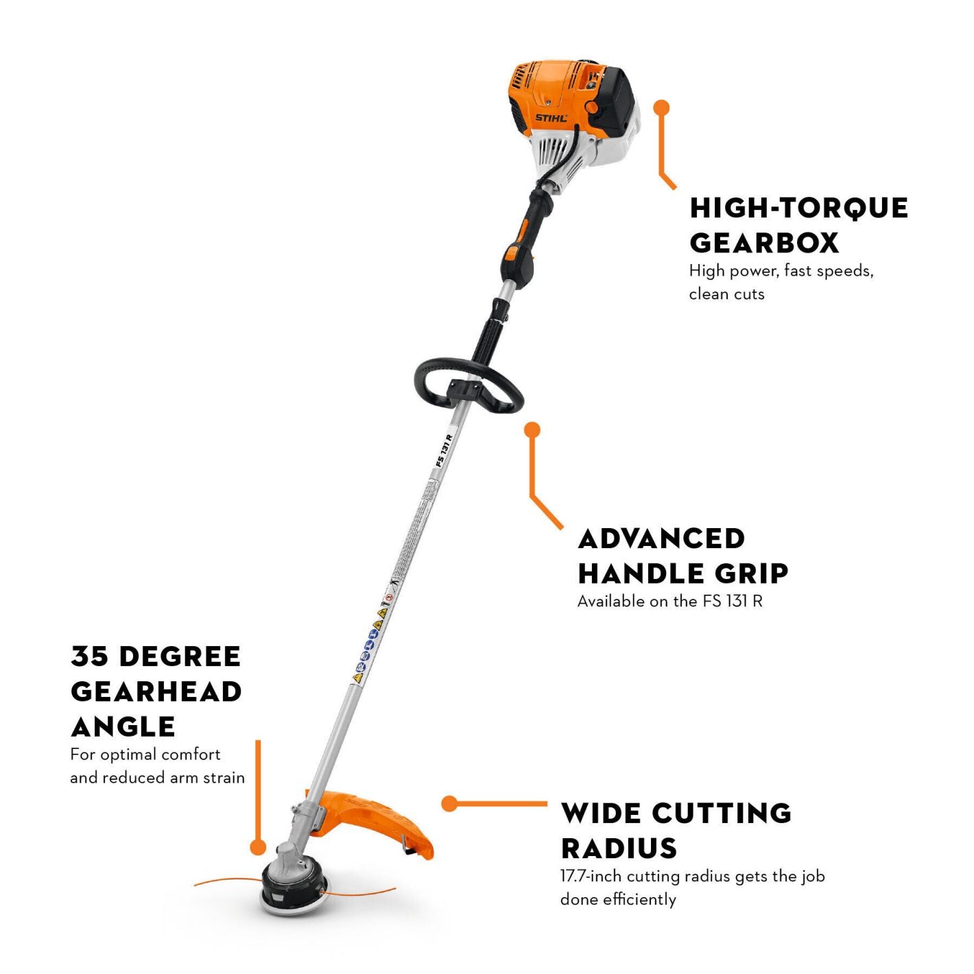 STIHL® FS 131 Gas String Trimmer with Bike Handle