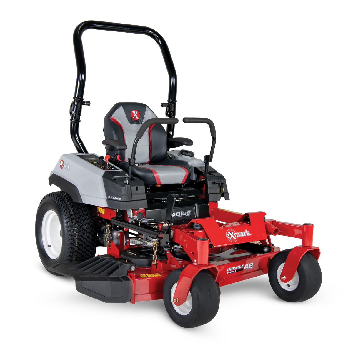 Exmark Radius E-Series with 24.5 HP* 708CC Engine and 48” UltraCut Series 3 (2-Blade) Deck