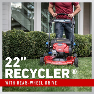 Toro 22 in. (56cm) Recycler® w/ Personal Pace® & SmartStow® Gas Lawn Mower